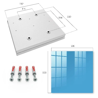 Wall mounted key box Water blue