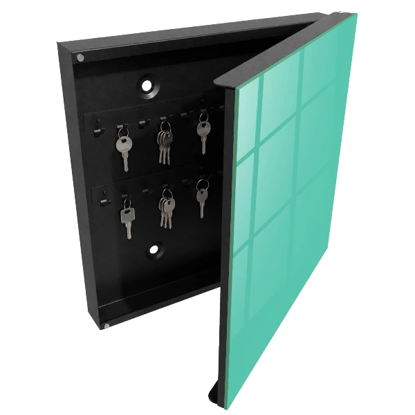 Wall mounted key box Vibrant mint