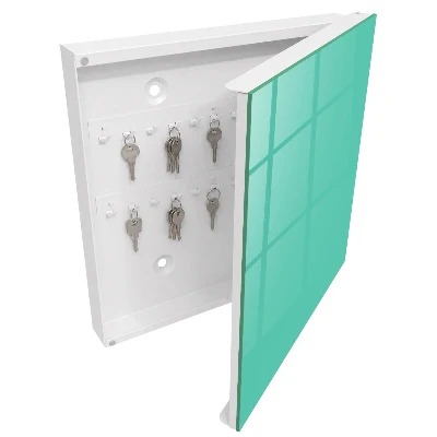 Wall mounted key box Vibrant mint