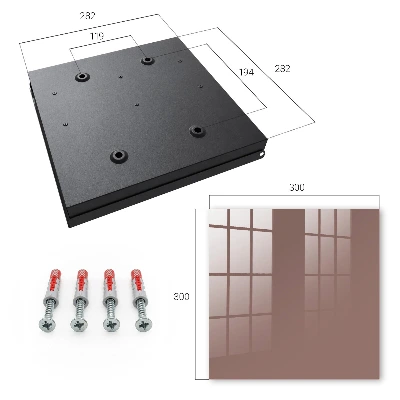 Key box for wall Light brown