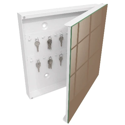 Key box for wall Light brown