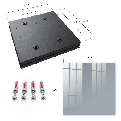 Key box for wall Grey
