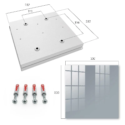Key box for wall Grey