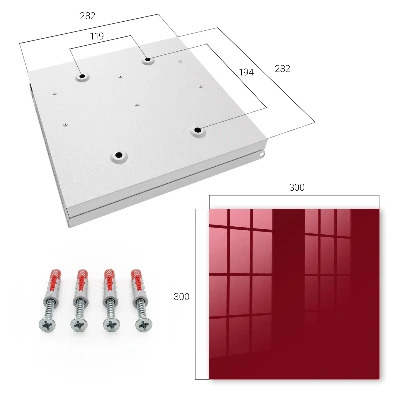 Key cabinet Vibrant burgundy