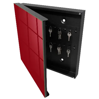 Key box for wall Light burgundy