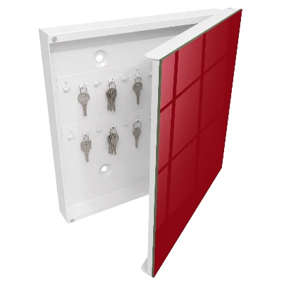 Key box for wall Light burgundy