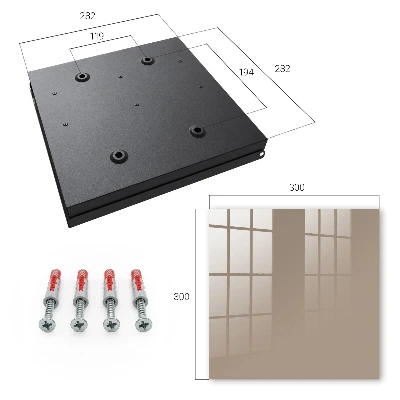 Wall mounted key box Light brown