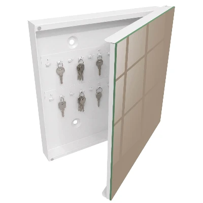 Wall mounted key box Light brown