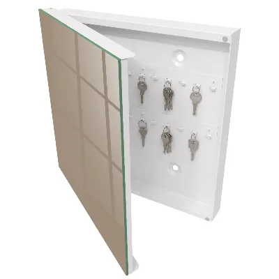 Wall mounted key box Light brown