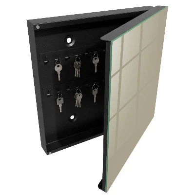 Key box for wall Dark cream