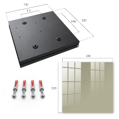 Key box for wall Dark cream