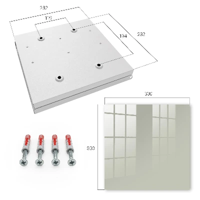 Key cabinet Warm grey