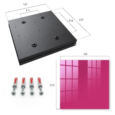 Key cabinet Intense pink