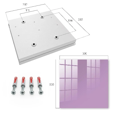 Key cabinet Light purple
