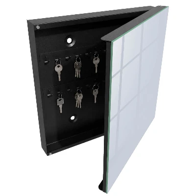 Wall mounted key box Grey blue