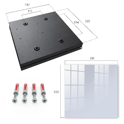 Wall mounted key box Grey blue