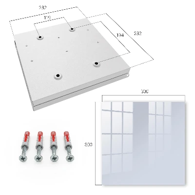 Wall mounted key box Grey blue