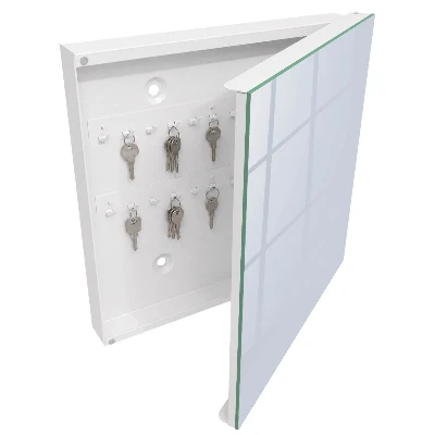 Wall mounted key box Grey blue