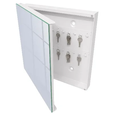 Wall mounted key box Grey blue