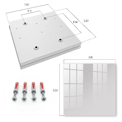Key box for wall Grey color