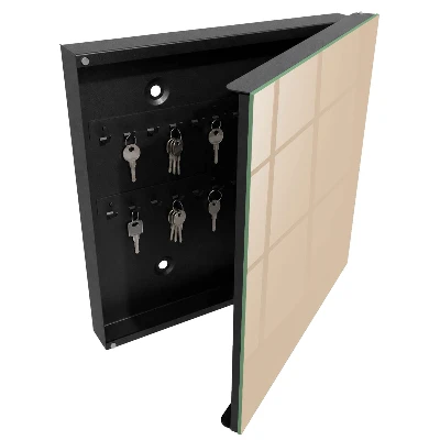 Wall mounted key box Beige orange