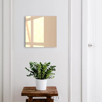 Wall mounted key box beige and orange