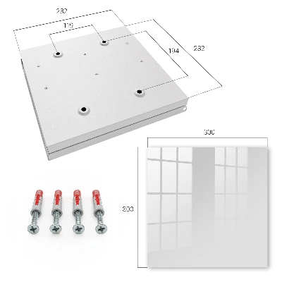 Key box for wall Grey color