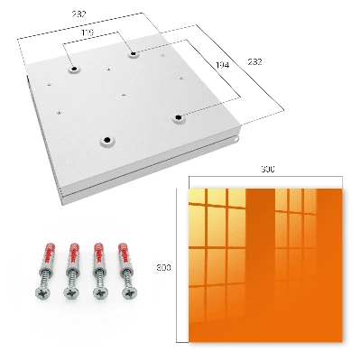 Key cabinet Vibrant orange