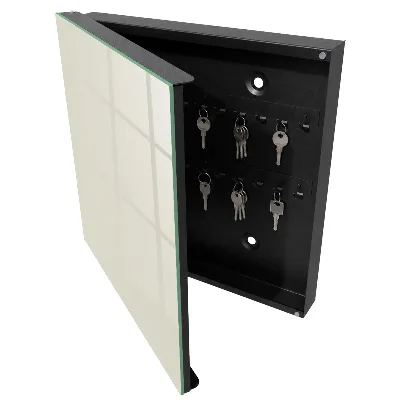 Wall mounted key box Cream stone