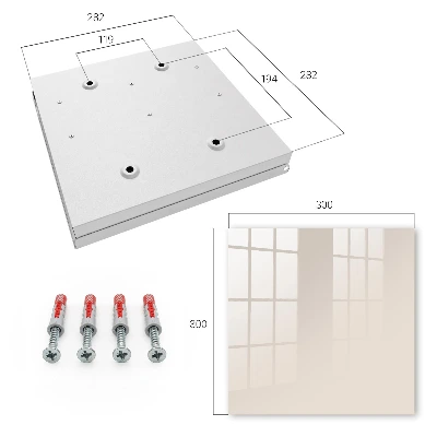 Key cabinet Beige stone