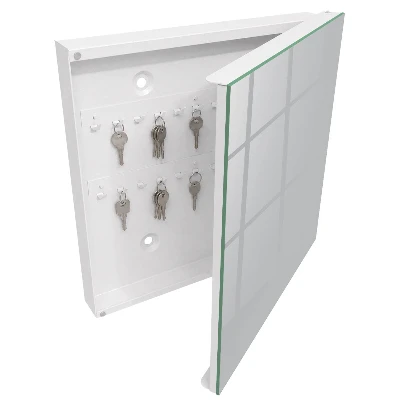 Wall mounted key box Smooth grey