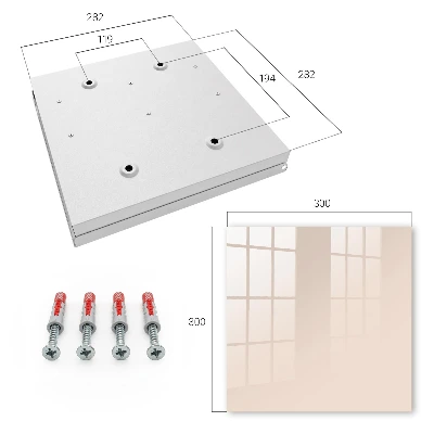Key cabinet Warm beige