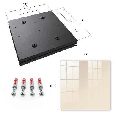 Key box for wall cream finish