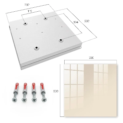 Key box for wall Cream