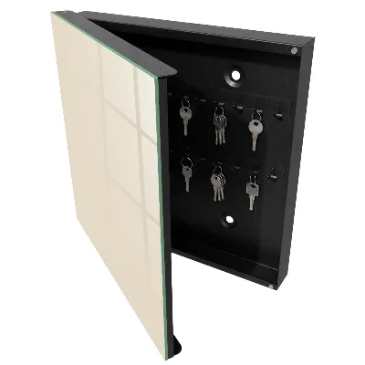 Key box for wall Cream