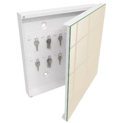 Key box for wall Cream