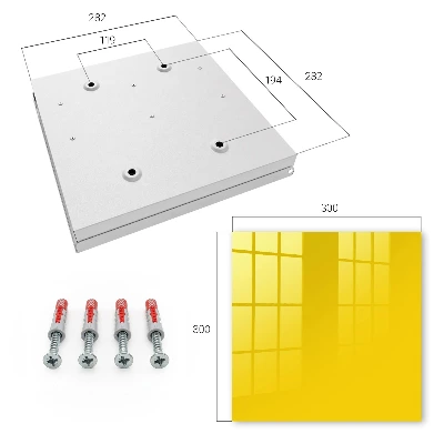 Key box for wall Intense yellow