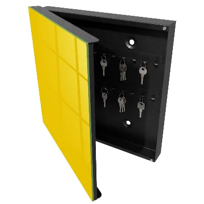 Key box for wall Intense yellow
