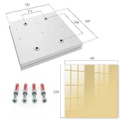 Wall mounted key box in beige yellow