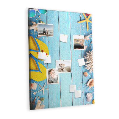 Cork pin board Summer Holiday