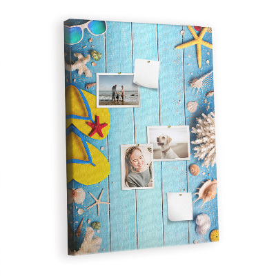 Cork pin board Summer Holiday