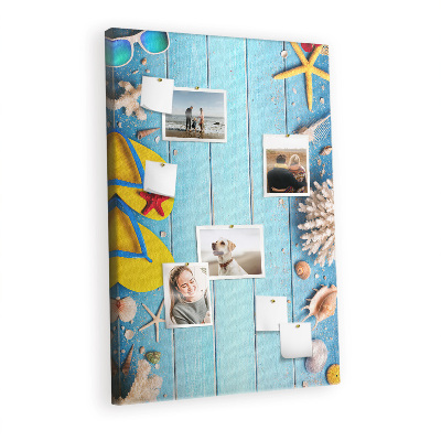 Cork pin board Summer Holiday