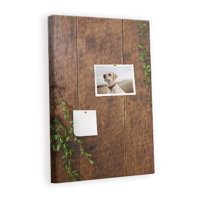 Cork board Rustic wood