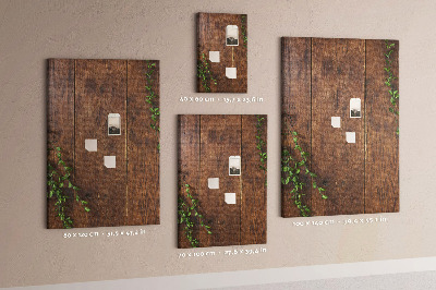 Cork board Rustic wood