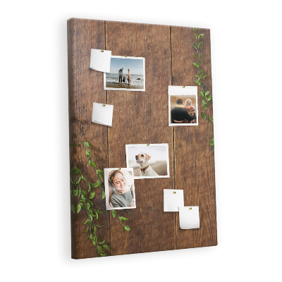 Cork board Rustic wood