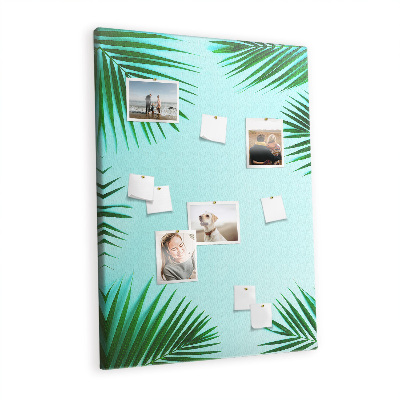 Pin board Tropical palm leaves