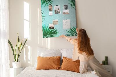 Pin board Tropical palm leaves