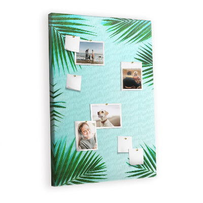 Pin board Tropical palm leaves