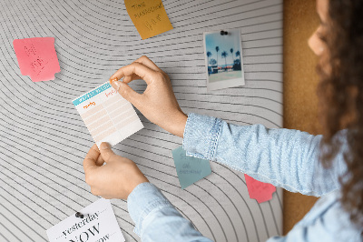 Pin board Gray lines pattern