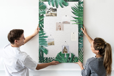 Pin board Monstera frame